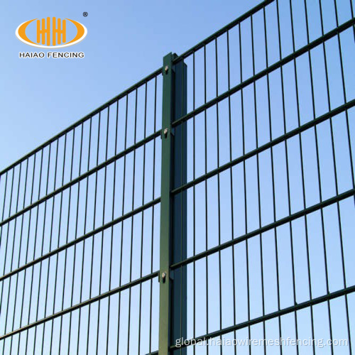 Germany Double Rod Mat pvc coated double fence twin wire panel fence Manufactory